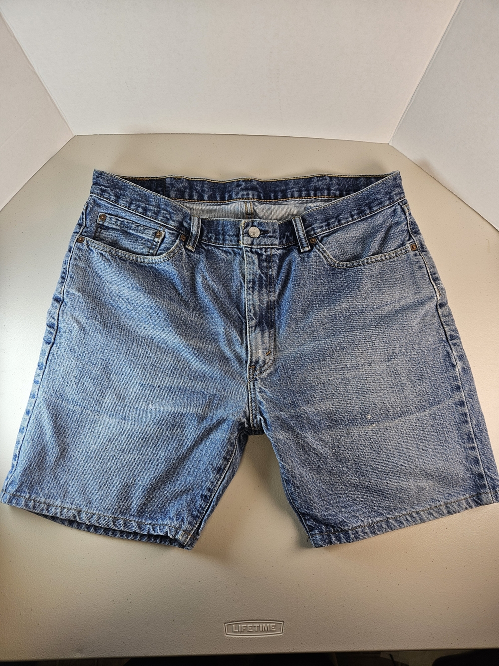 Men's Classic Light Blue Denim Jean Shorts 505 Waist 38